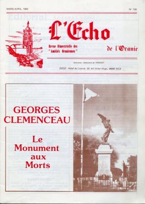 Echo de l'Oranie - n°159 - mars 1982
